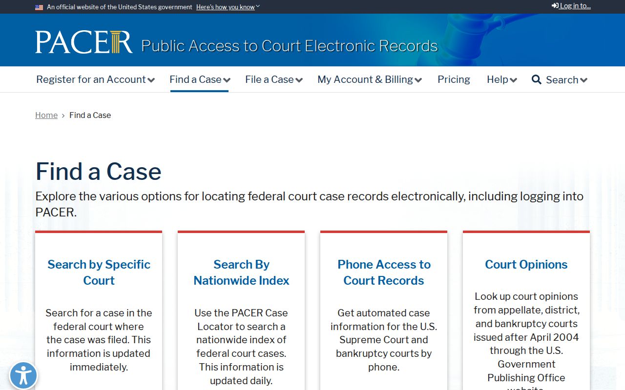 Hardeman County federal docket search through PACER Find a Case