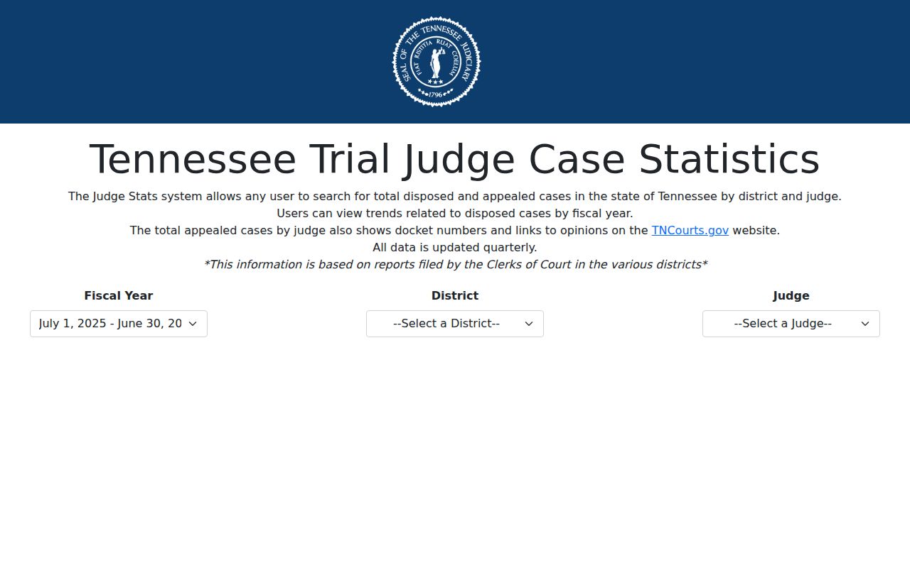 Hardeman County court schedule context in Judge Stats