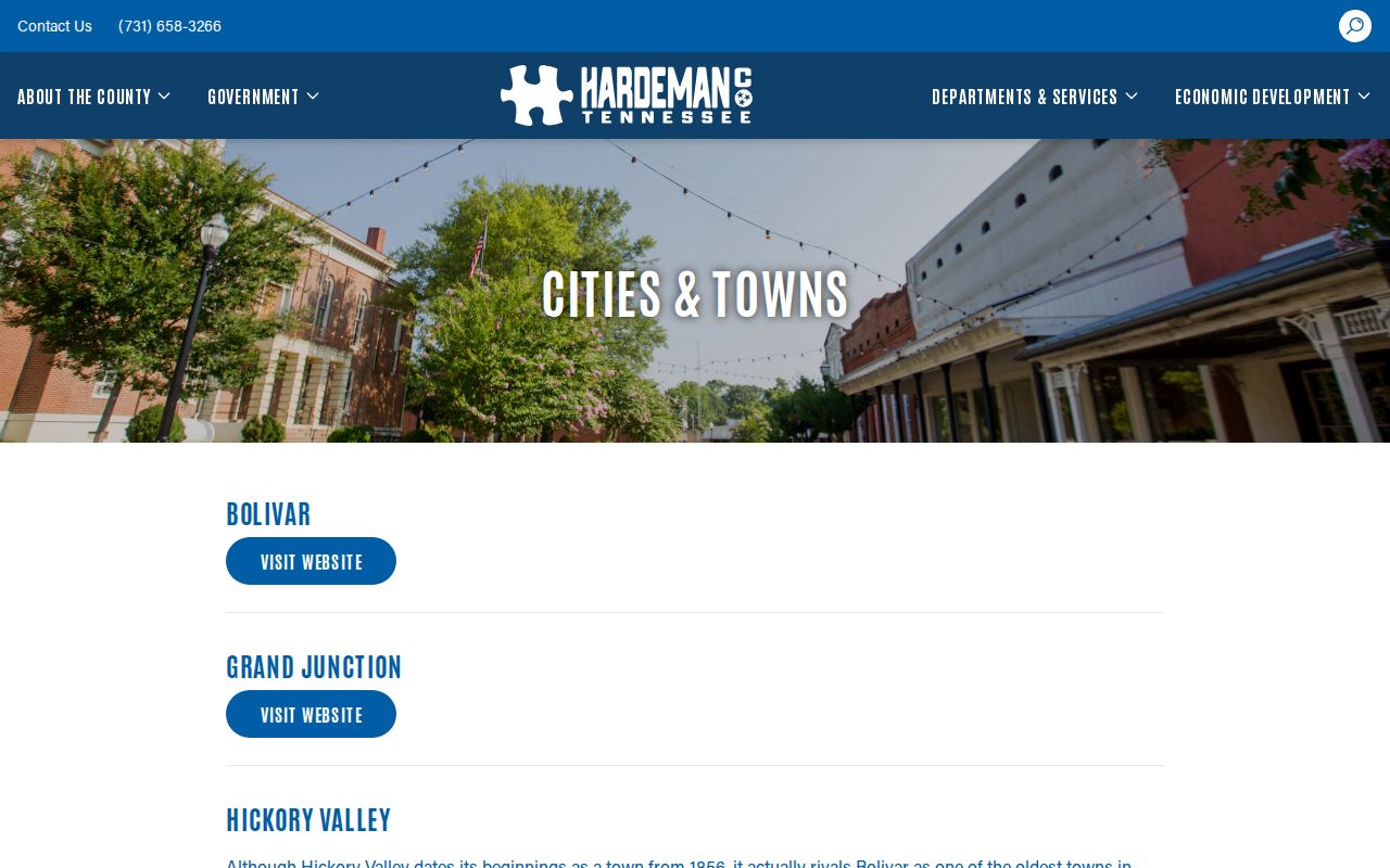 Hardeman County cities for local court docket searches