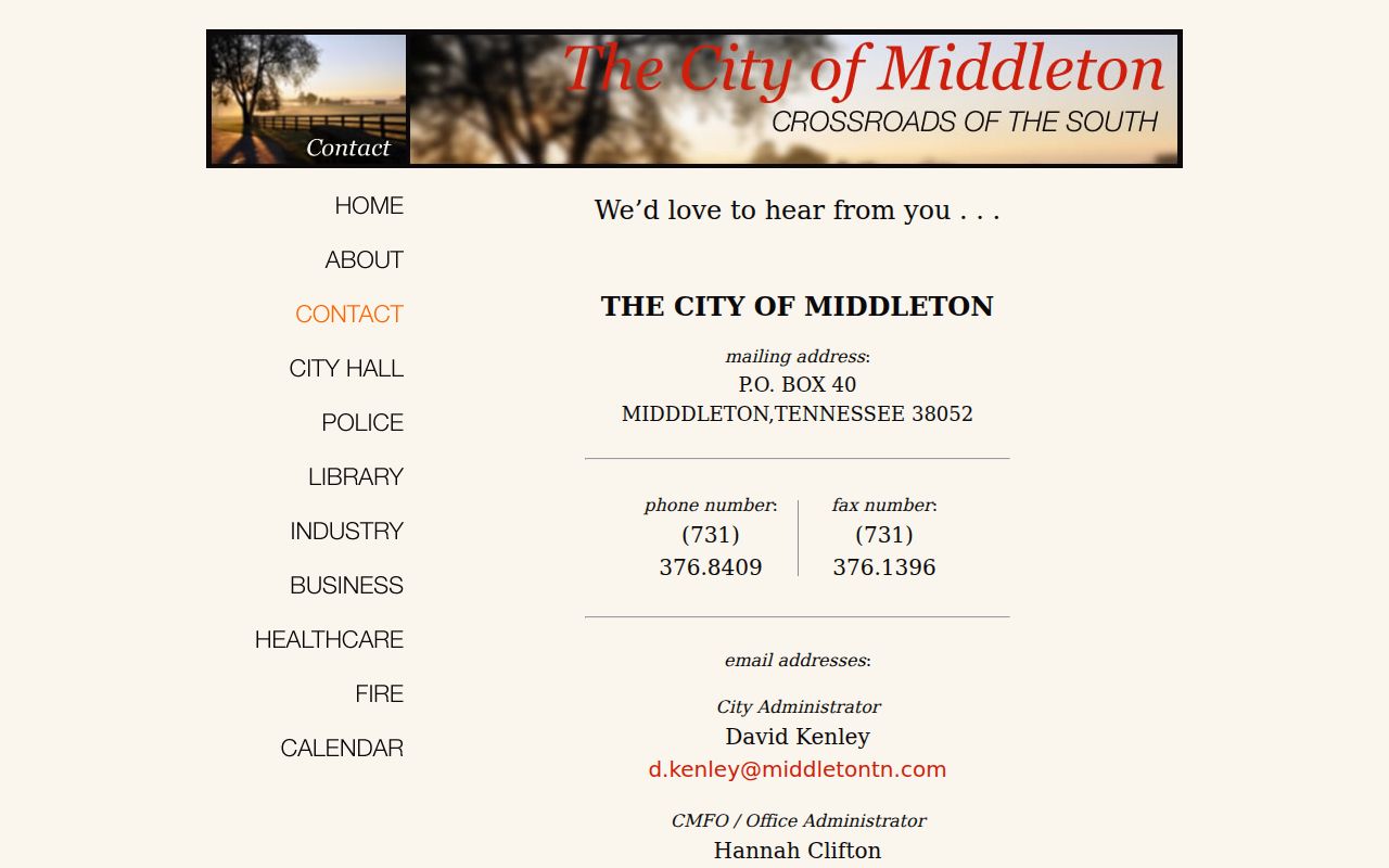 Middleton court records official contact source